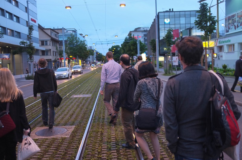 Evening Stroll on the Tracks