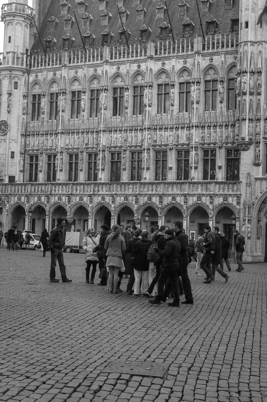 Gathering in Historic Square