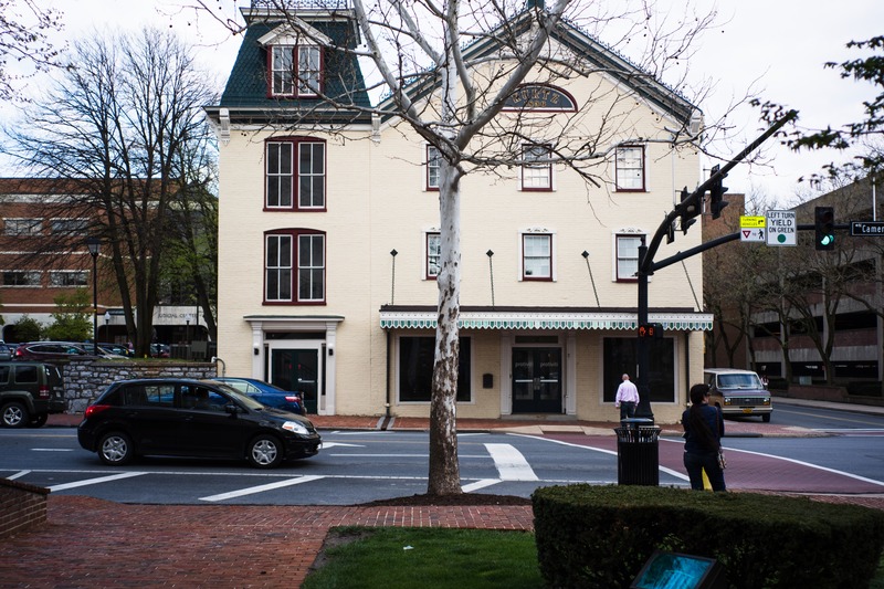 Urban Intersection at Dusk