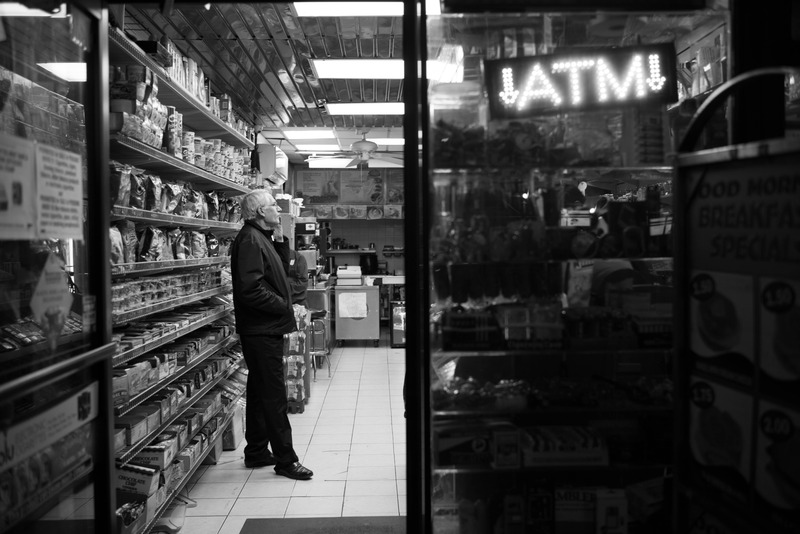 Quiet Reflection in Black and White