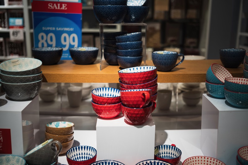 Colorful Dish Display