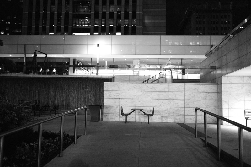 Urban Nightscape in Monochrome