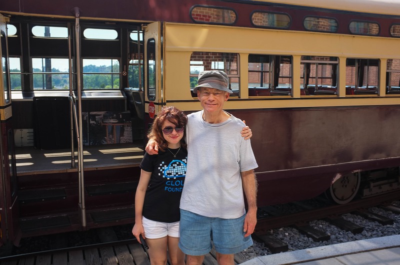 Joyous Moments by the Train