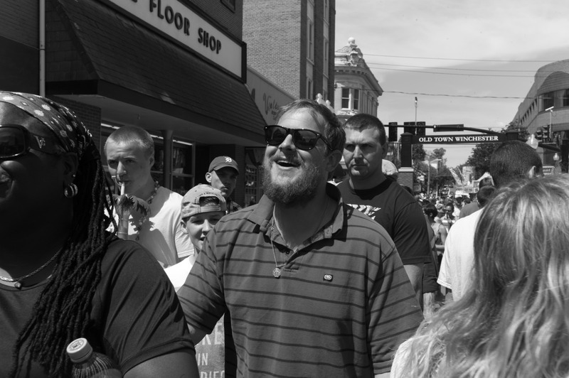 Joyful Moments in a Crowd