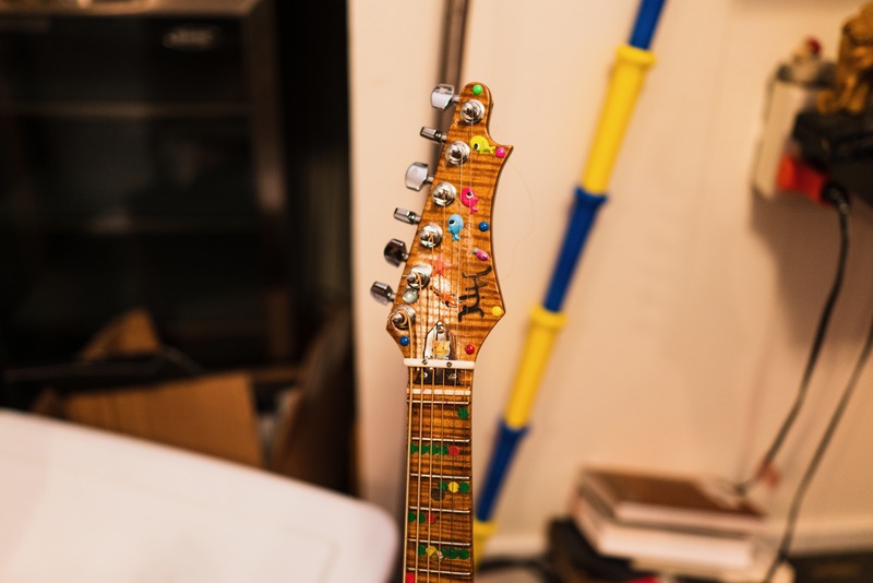Colorful Guitar Headstock
