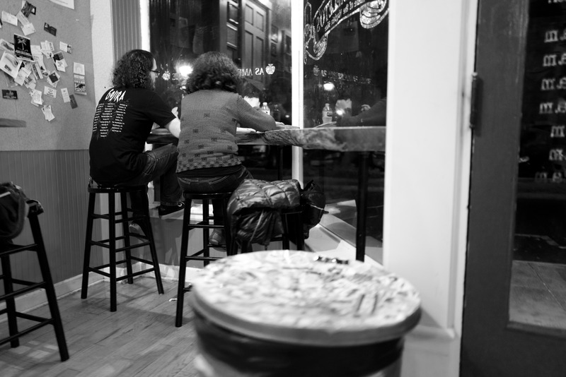 Intimate Cafe Reflection