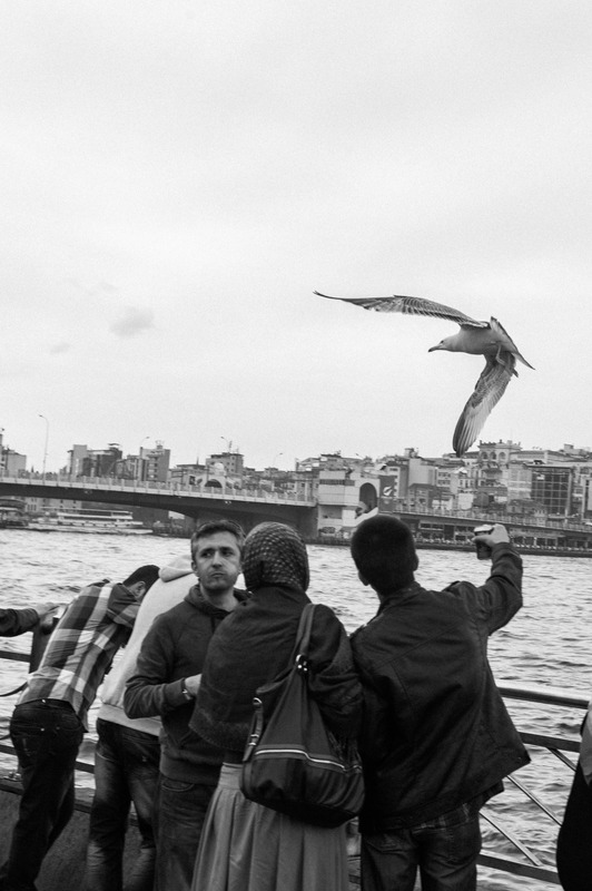 Urban Moments Under Gray Skies