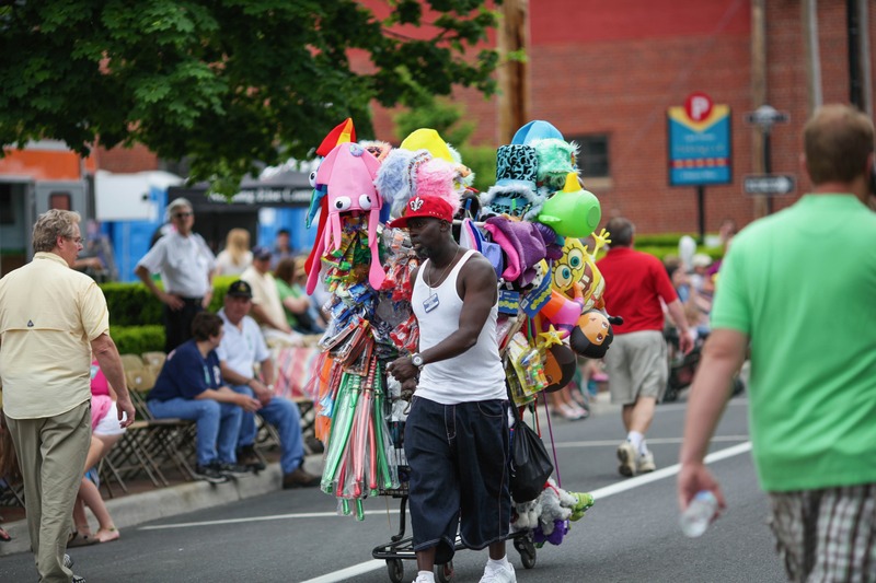Colorful Parade of Goods