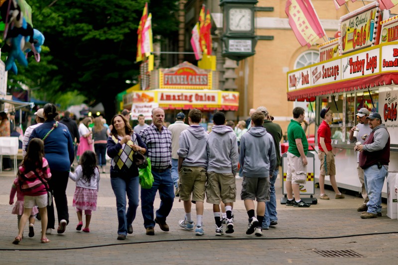 Vibrant Fairground Scene