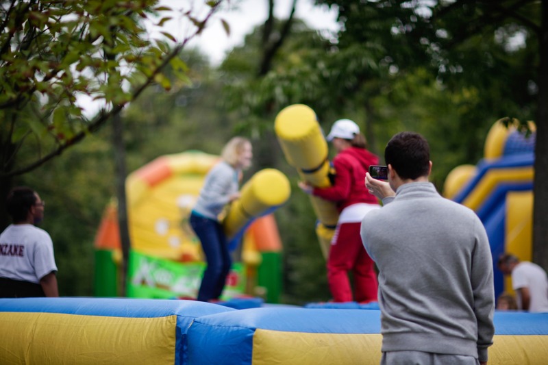 Joyful Competition on Inflatable