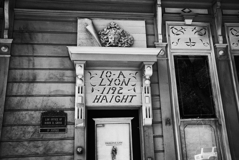 Historic Doorway in Black and White