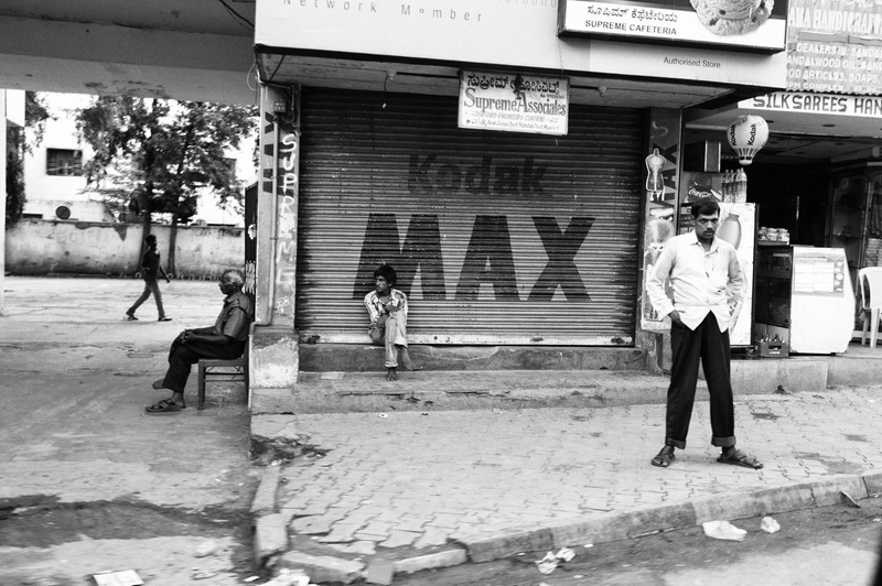 Urban Solitude in Monochrome