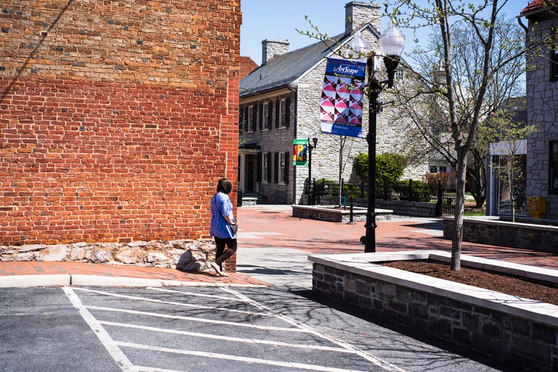 Quiet Stroll in the Town